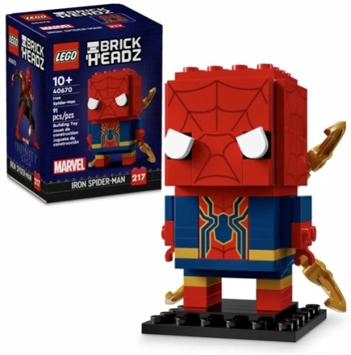 Zdjęcie oferty: LEGO BrickHeadz # 40670 Iron Spider-Man NOWE! 10+ 