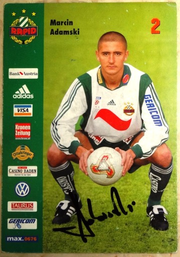 Marcin Adamski Rapid Wiedeń Autograf | Lublin | Kup teraz na Allegro  Lokalnie
