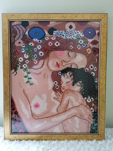 Zdjęcie oferty: Haft krzyżykowy- Gustaw Klimt "Macierzyństwo" 