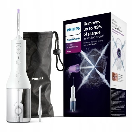 Zdjęcie oferty: Philips Sonicare Power Flosser 3000 Irygator do zębów biały etui HX3826/31