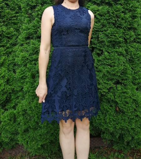 Zdjęcie oferty: Sukienka azurowa haftowana H&M gipiura xs