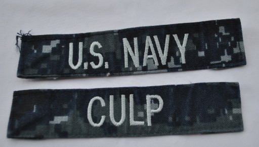 Zdjęcie oferty: naszywka taśma U.S. NAVY BLUE + CULP komplet usa