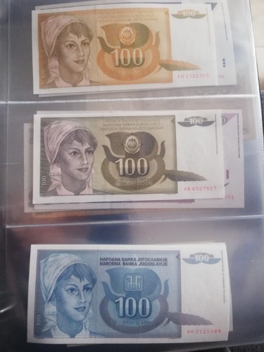 Zdjęcie oferty: 10 BANKNOTÓW JUGOSŁAWIA