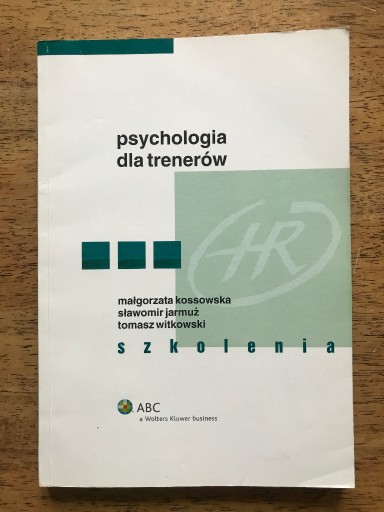 Zdjęcie oferty: Psychologia dla trenerów