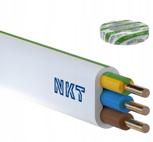 Zdjęcie oferty: Przewód kabel plaski 3x2 5 NKT 100m. Warszawa
