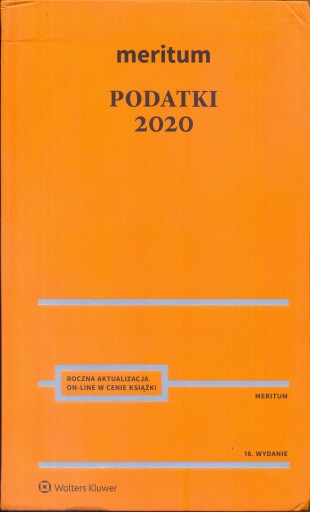 Zdjęcie oferty: Meritum Podatki 2020