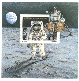 Zdjęcie oferty: Blok 139B 20 rocznica wyprawy na Księżyc (ząbk.)