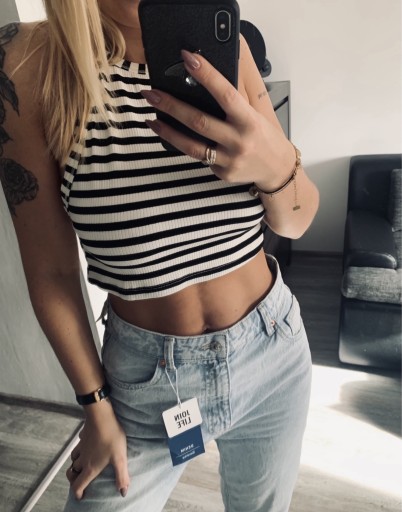 Zdjęcie oferty: Nowy top w paski zara m 