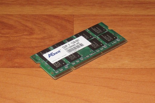 Zdjęcie oferty: Pamięć laptopowa Asint 1GB DDR2 PC2-5300 667MHz