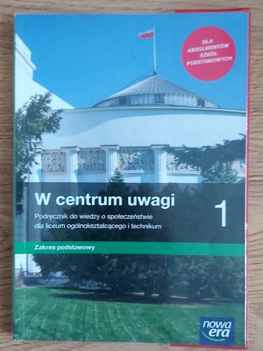 Zdjęcie oferty: W centrum uwagi 1 Podręcznik zakres podstawowy