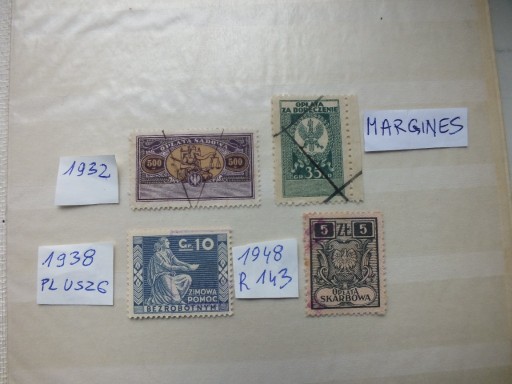 Zdjęcie oferty: 4szt. znaczki opłata sądowa 1932 Polska PMW