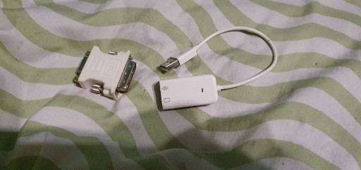 Zdjęcie oferty: Karta dźwiękowa na usb i przejściówka VGA na DVI 