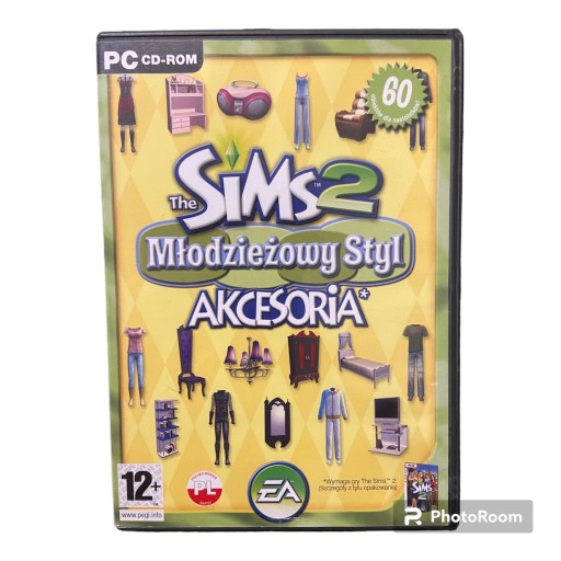 Zdjęcie oferty: Gra PC The Sims 2 Młodzieżowy Styl Akcesoria retro