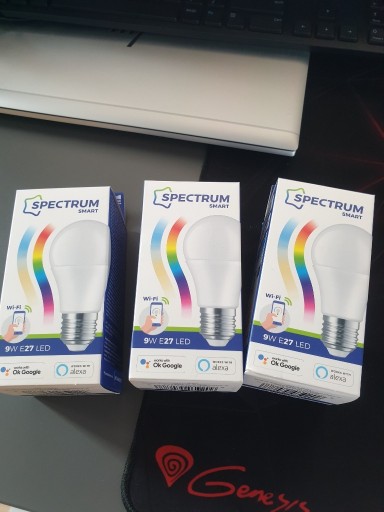 Zdjęcie oferty: Zestaw 3 żarówek LED RGB Smart WiFi Faktura VAT