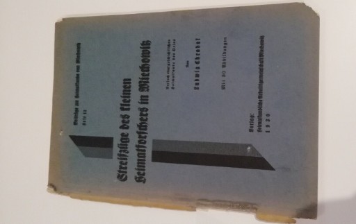 Zdjęcie oferty: Streifzüge (.) Heimatforschers in Miechowitz 1930