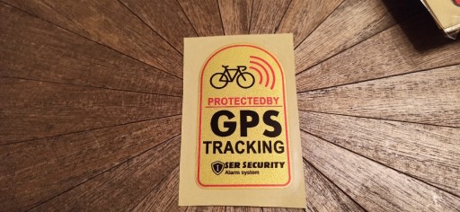 Zdjęcie oferty: Naklejka na rower GPS tracking W2