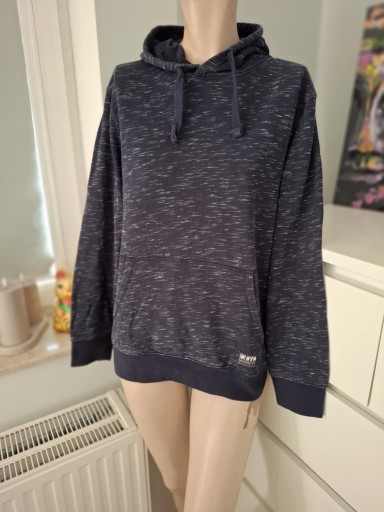 Zdjęcie oferty: bpc bonprix collection granatowa bluza z kapturem z długim rękawem bawełna