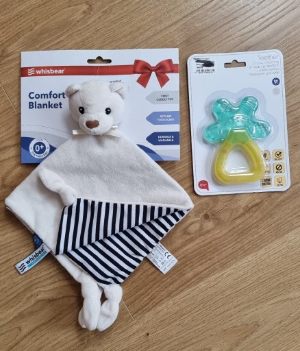 Zdjęcie oferty: Wyprawka gryzak i kocyk Whisbear DouDou Julek