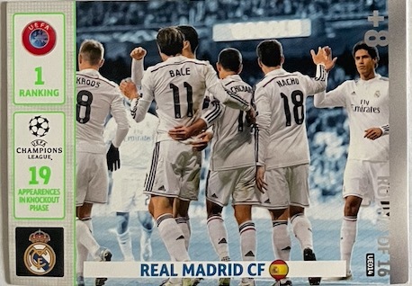 Zdjęcie oferty: karta Real Madrid CF , Panini, UEFA, Champions Lea