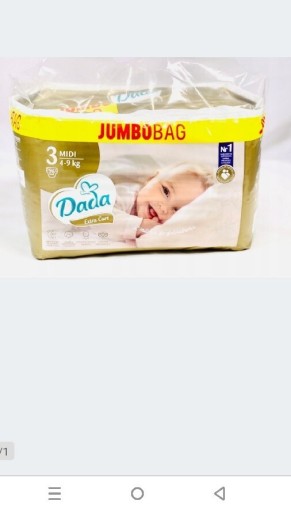 Zdjęcie oferty: Pieluszki Dada Extra Care rozmiar 3 4-9 kg 96 szt.