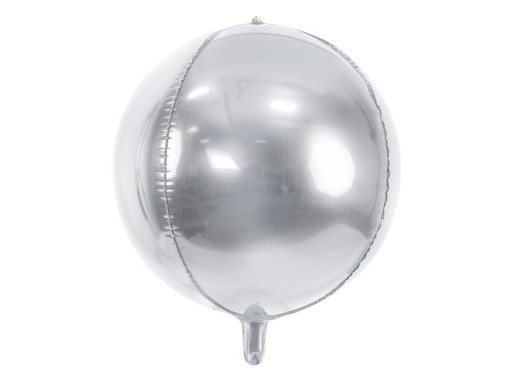 Zdjęcie oferty: Balon foliowy, kula, srebrny, 40 cm 