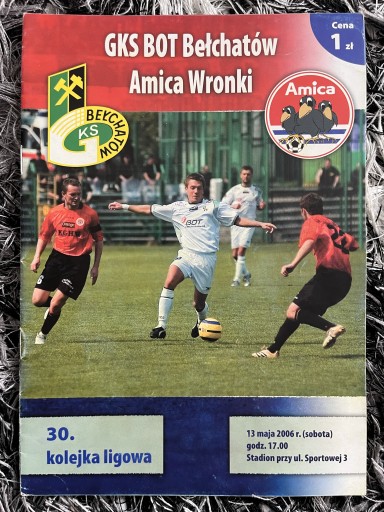 Zdjęcie oferty: Program meczowy GKS Bełchatów - Amica Wronki 
