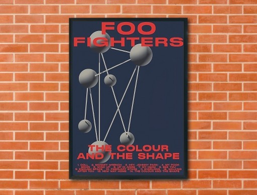 Zdjęcie oferty: Plakat Foo Fighters - the colour and the shape