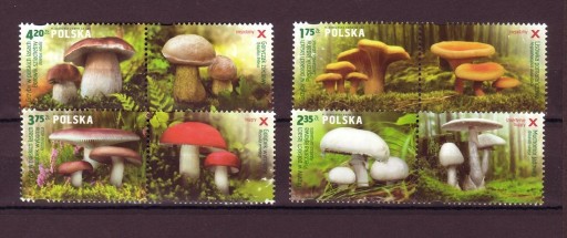 Zdjęcie oferty: Znaczki z Bloku 266** Grzyby w polskich lasach