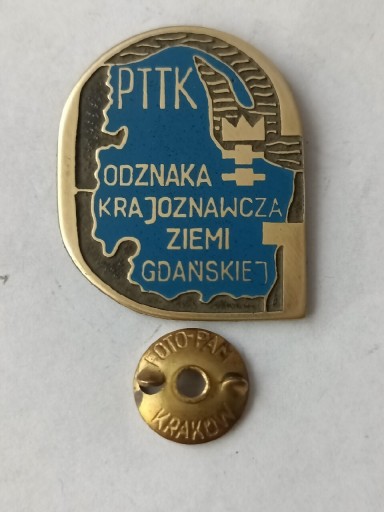 Zdjęcie oferty: Odznaka Krajoznawcza Ziemi Gdańskiej PTTK