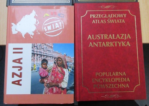 Zdjęcie oferty: 2 książki ABC Świat Azja Maik atlas świata Austral