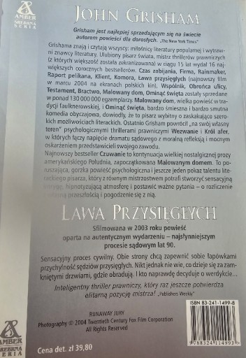 Zdjęcie oferty: John Grisham, Ława przysięgłych