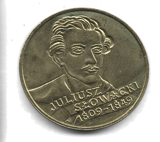 Zdjęcie oferty: 2 zł Juliusz Słowacki 1999 r NG.152.