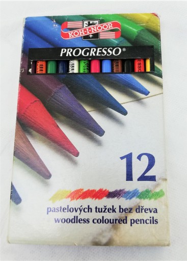 Zdjęcie oferty: Kredki bezdrzewne Progresso Koh-I-Noor 12 kolorów