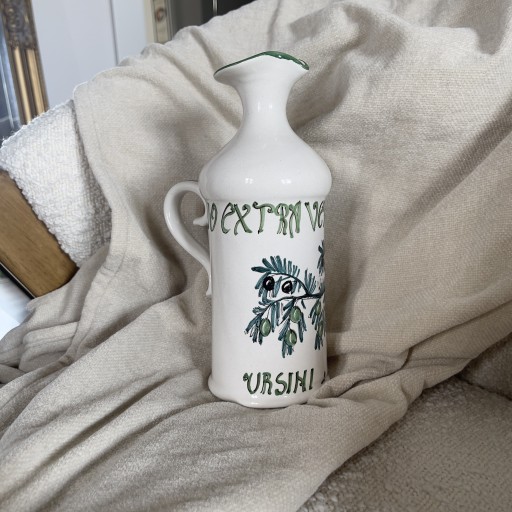 Zdjęcie oferty: Butelka na oliwę ceramika vintage antyk włochy