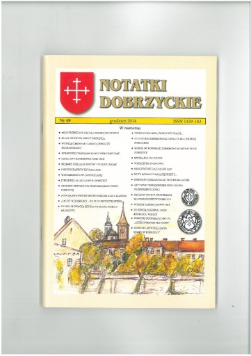 Zdjęcie oferty: Notatki Dobrzyckie, grudzień 2014, nr 49