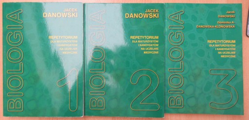 Zdjęcie oferty: 3 ksiażki Biologia Jacek Danowski 