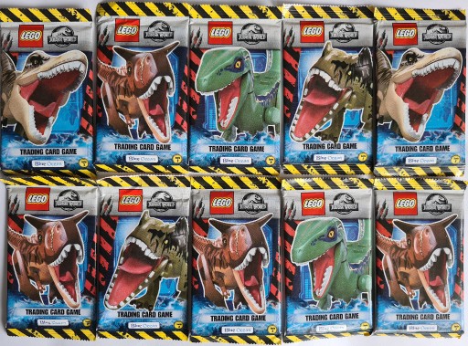 Zdjęcie oferty: Lego Jurassic World SERIA 2 karty 100 SASZETKI 20 