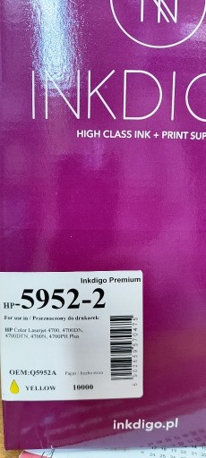 Zdjęcie oferty: Toner Inkdigo do HP 5952 yellow