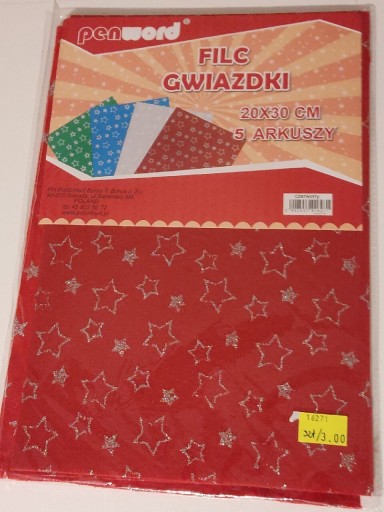 Zdjęcie oferty: FILC GWIAZDKI 20X30 czerwony