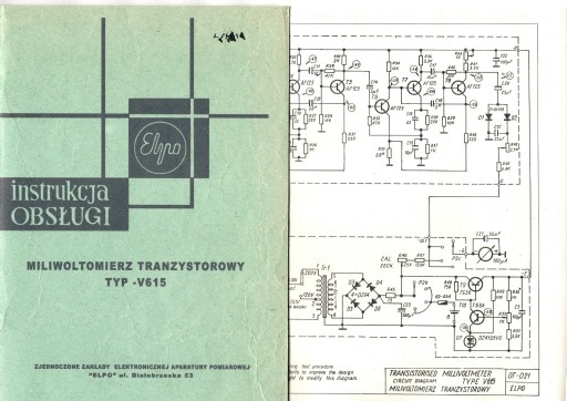 Zdjęcie oferty: INSTRUKCJA OBSŁUGI WOLTOMIERZ V-615 ELPO