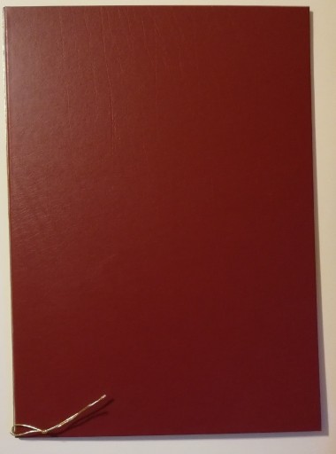 Zdjęcie oferty: teczka A4 skóropodobna bordowa na dyplom nuty