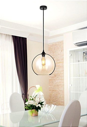 Zdjęcie oferty: Szklana sufitowa lampa kula V-TAC 300mm.