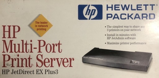 Zdjęcie oferty: Kolekcjonerski Nowy HP J2594A Multi-Port Print Server Token-Ring