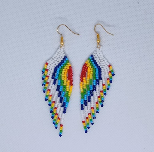 Zdjęcie oferty: Kolczyki wielobarwne z koralików 