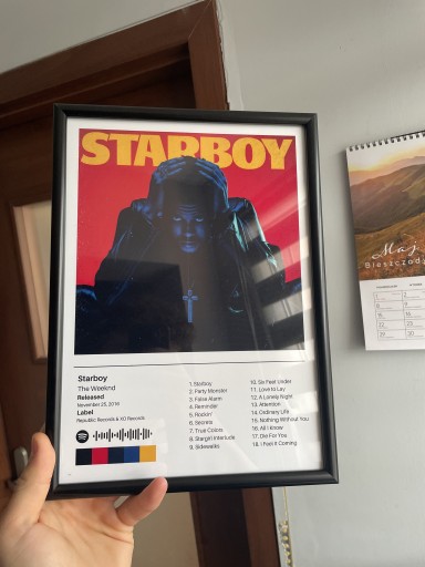 Zdjęcie oferty: Plakat Muzyczny The Weeknd A4 + ramka