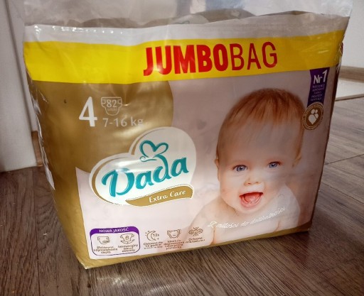 Zdjęcie oferty: Pieluszki Dada Extra Care 4 Jumbobag 82 szt. 