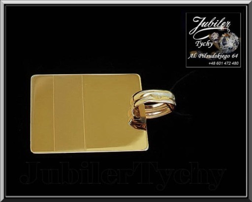 Zdjęcie oferty: Złoty wisiorek duża blacha złoto GOLD 14K blaszka 