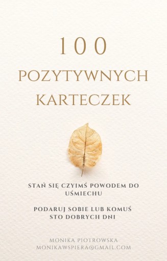 Zdjęcie oferty: 100 pozytywnych/dobrych karteczek do druku (PDF)