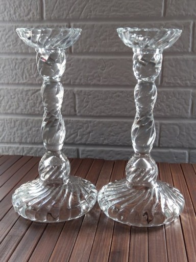 Zdjęcie oferty: Szklane świeczniki spirelli Ząbkowice   ,vintage