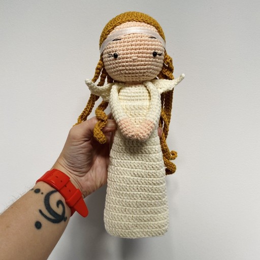 Zdjęcie oferty: Anioł Stróż lalka maskotka szydełkowa handmade